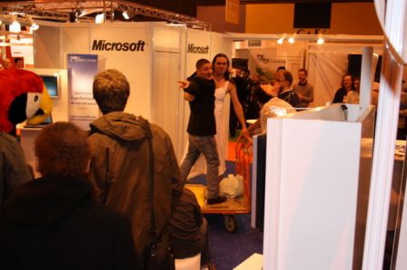 Ruinage de stand Microsoft